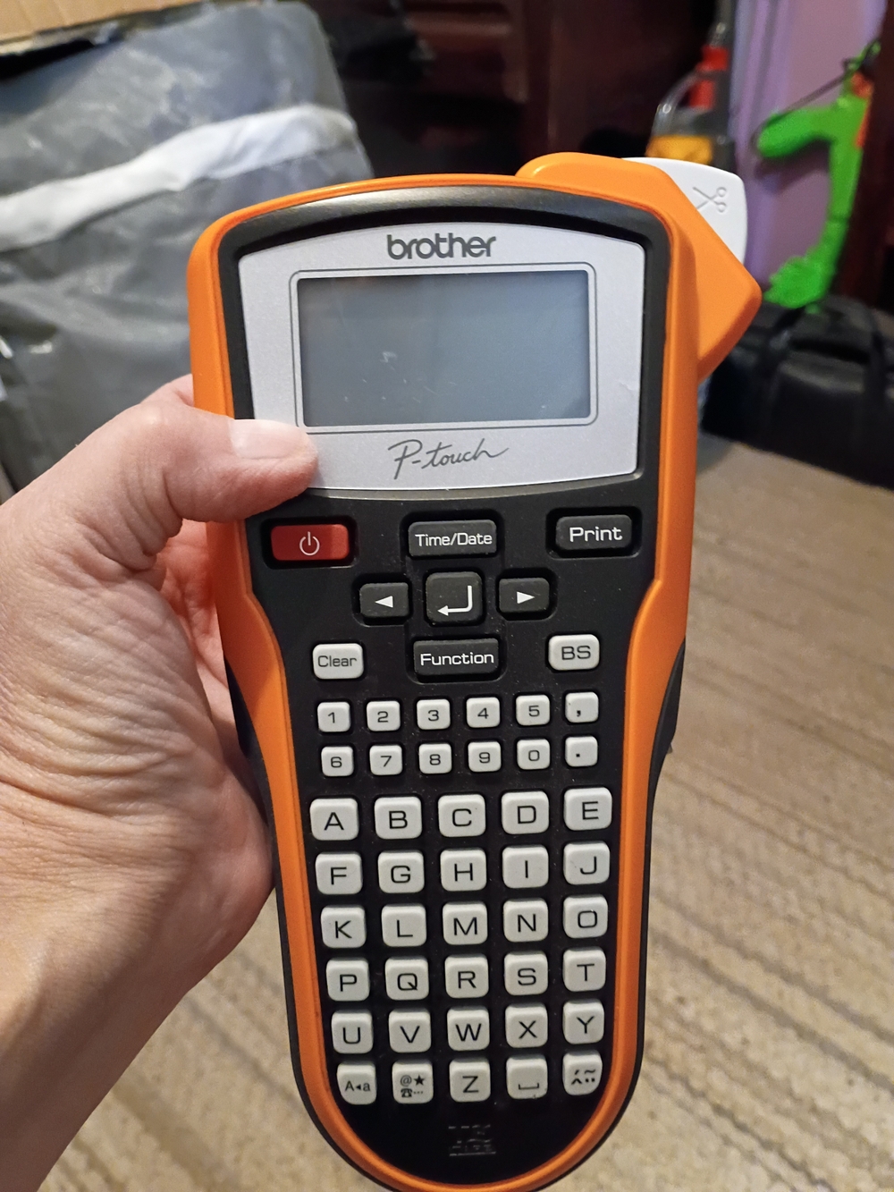 Brother P-Touch PT-6100 Label Maker in Orange and Black